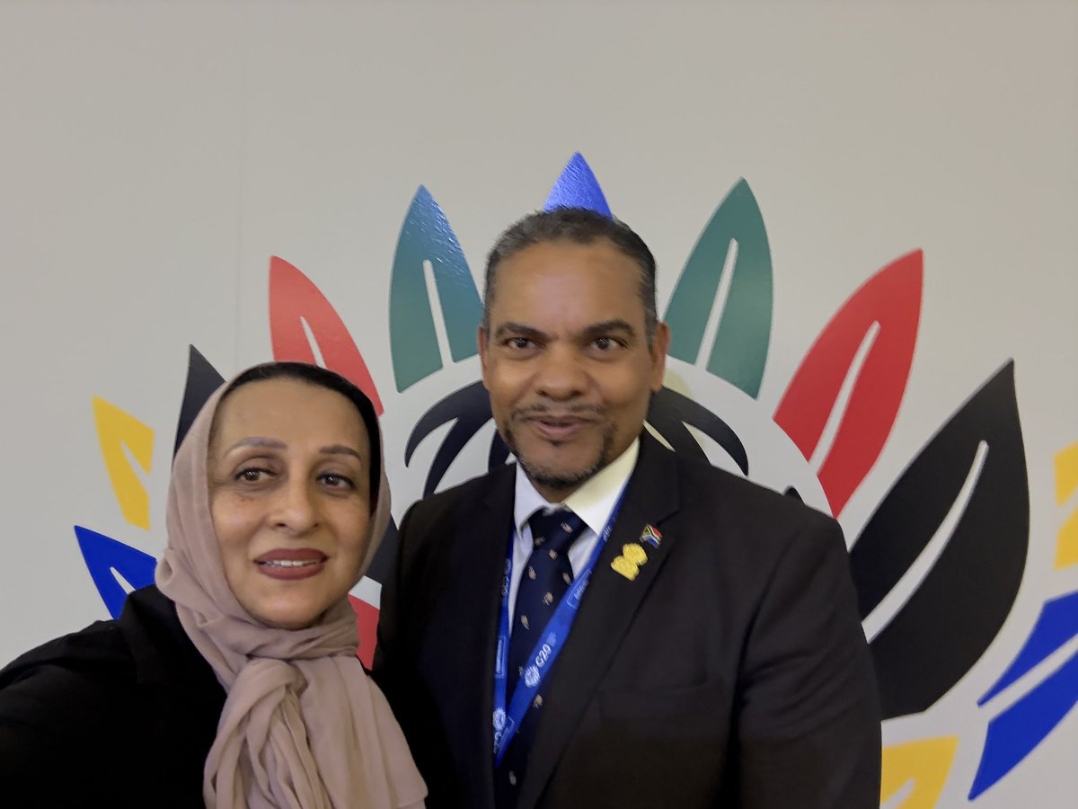 ShenaazEl's tweet photo. Congratulations South Africa for a G20 that visibly displayed the power of multilateralism and inclusivity. Together we will go faster and further #G20Summit. Was lovely to see DM @AlvinBotes74959. @WHOSouthAfrica assures you of our continued support. #G20SouthAfrica. https://t.co/6F5KERMk5E