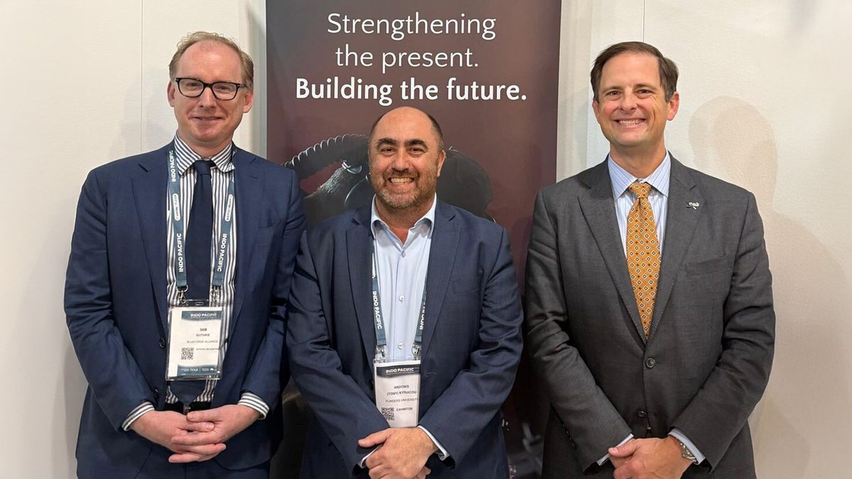 Defence_SA's tweet image. 🤝 Flinders University and BlueForge Alliance are teaming up to drive maritime research and education initiatives, strengthening advanced manufacturing for undersea platforms and building sovereign capability.

Read more ➡ bit.ly/487VKGD

#DefenceState #DefenceIndustry