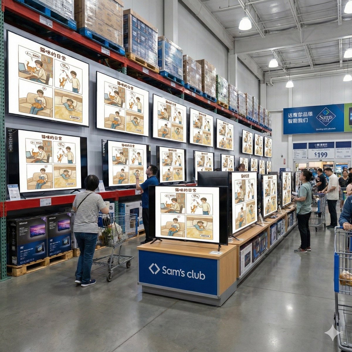 4. 黑板報
5. 蘋果店
6. 山姆超市