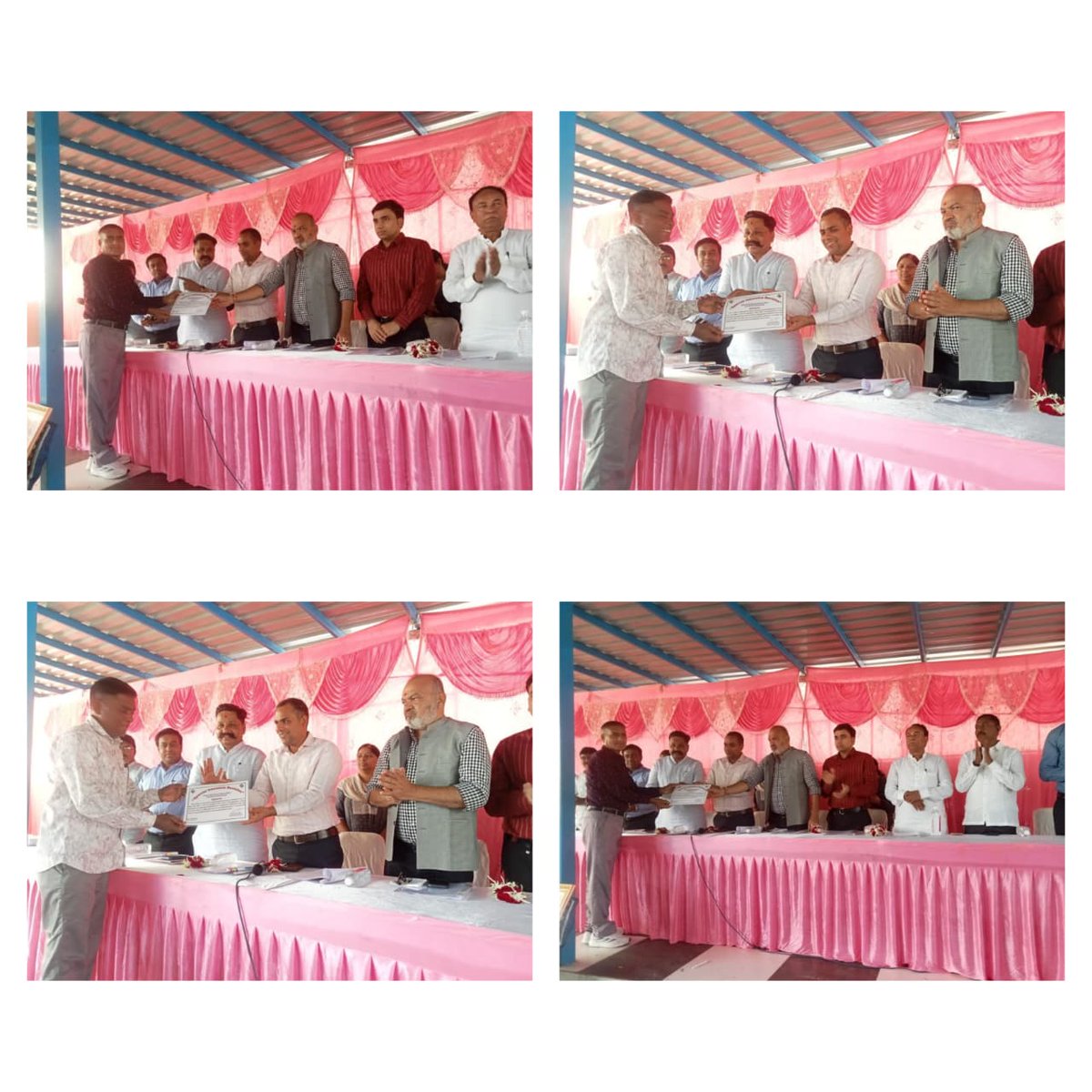 ૧૧૭-મહેમદાવાદ વિ. મ. મહેમદાવાદ તાલુકાના ભાગ નં: ૯૨ અને ભાગ નં. ૫૧  ના બી.એલ.ઓશ્રીઓ તરીકે ફરજ બજાવતા  SIRની EF વિતરણ અને ડીઝીટાઈઝેશનની 100% કામગીરી પૂર્ણ કરેલ હોવાથી મે.જીલ્લા ચૂંટણી અધિકારી અને કલેક્ટરશ્રી ખેડા-નડીઆદ દ્વારા પ્રશસ્તિપત્ર એનાયત કરી સન્માન કરવામાં આવ્યું.