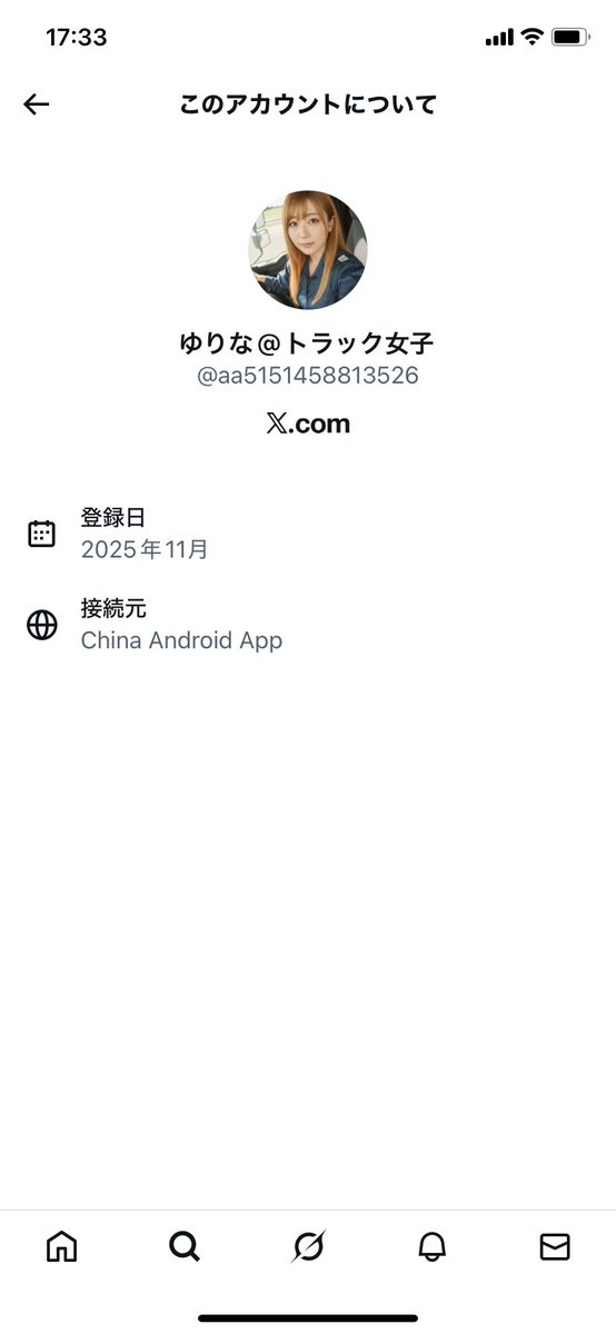 サブ垢見たら中国やぞ