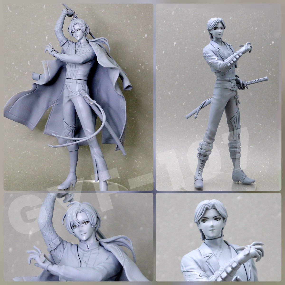 双璧フィギュア原型完成しました〜
#となモ8 で展示予定ですが希望が多ければガレージキットとして次のワンフェスで展示・販売、BOOTH通販予定です
※ニトロプラス様アマチュア版権
これまで出した江6振りと並べられる小さめスケールです