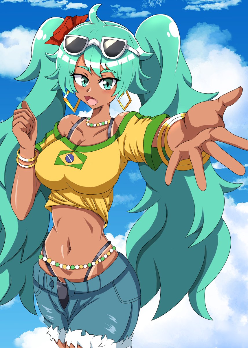 Brazilian Hatsune Miku (ブラジリアン初音ミク) tweet media