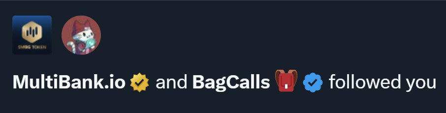 finally got a follow back from Multibank!

it's always nice when a project you've yapped about notices you

the $5,000 airdrop I'll get at the end of the month is also pretty nice hehe

how many of you are going for their campaign? are you ready for next week snapshot?