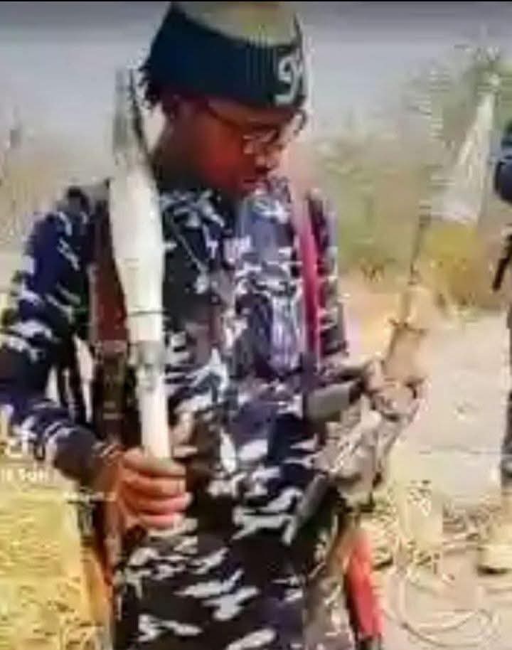 UncleBlog's tweet photo. This is a terror!st attending a peace meeting dressed in the uniform of an Assistant Commissioner of Police, whom he m*rdered. Tinubu should never remain in the office, and people like @sheikhgumi and @renoomokri should be on the k!ll list https://t.co/dpLDZYzQNL