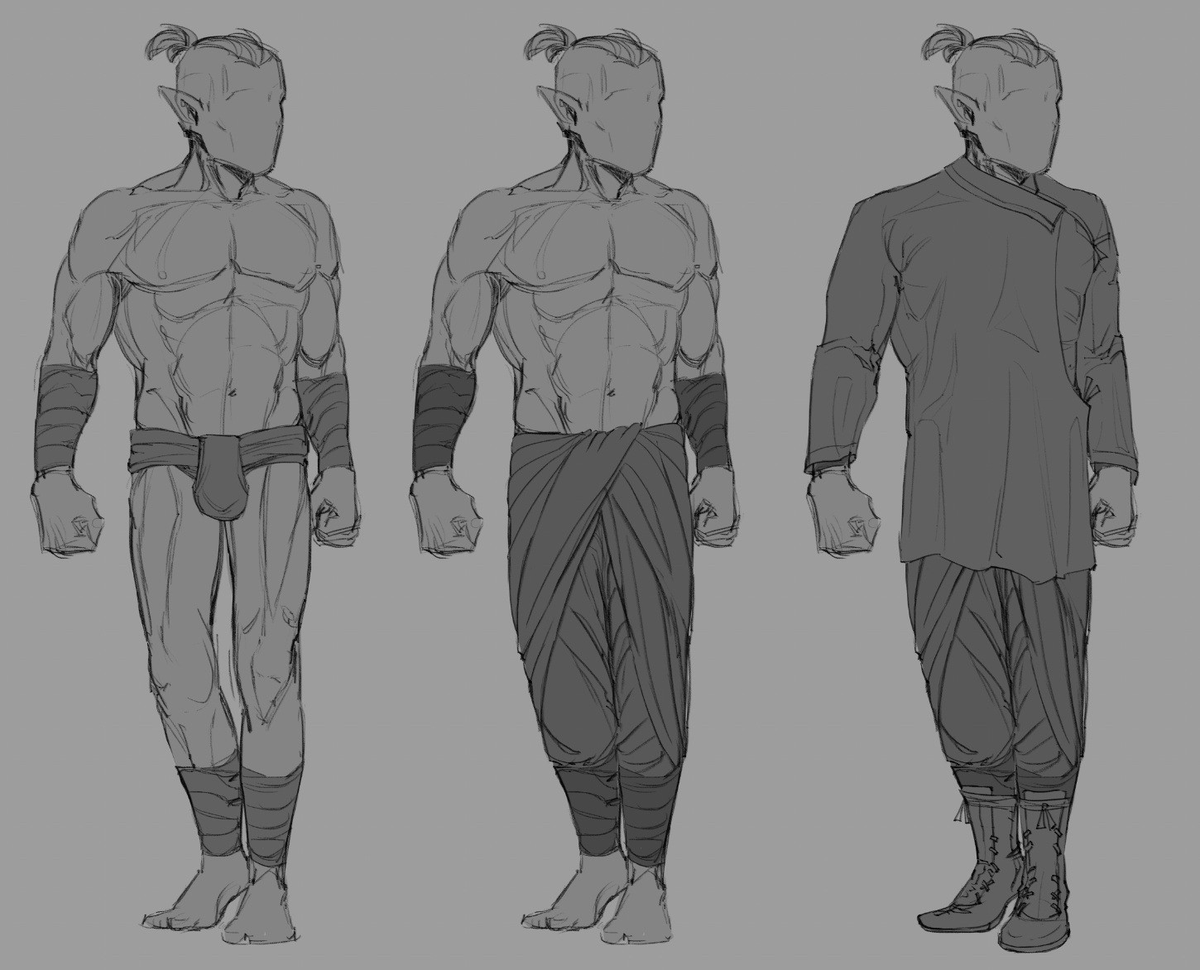 _flammann's tweet photo. I made some clothing concepts for an "Indian-mythic" setting my friend is writing text for.   #oc #conceptart https://t.co/x8DgIIuNj1