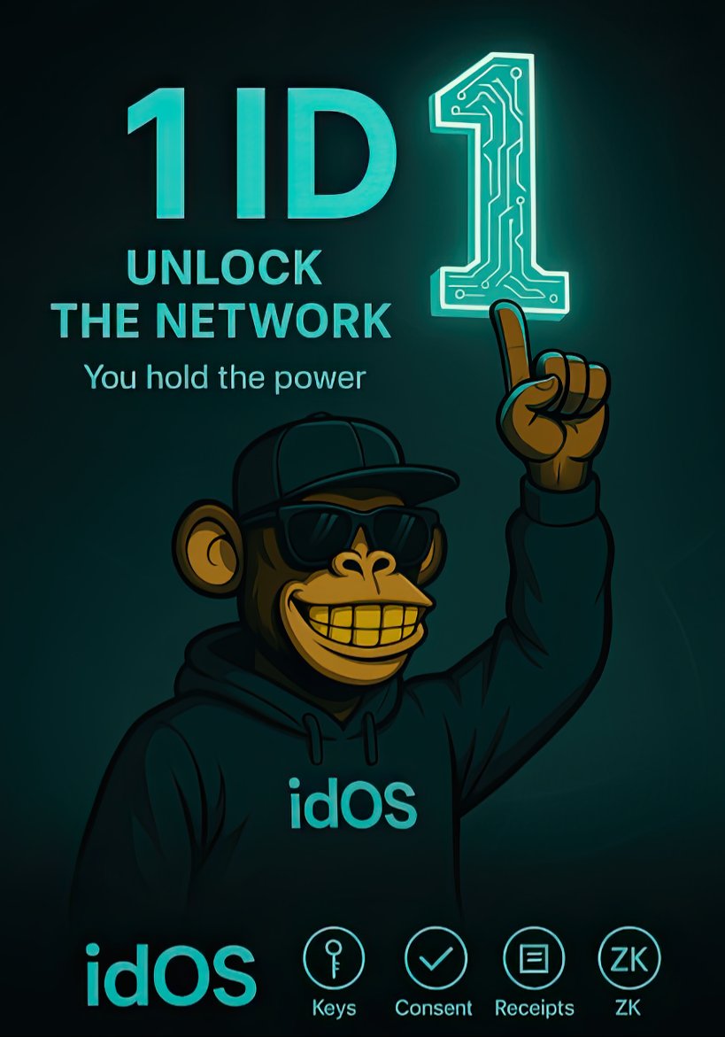 Cryptking_1's tweet image. 🚨    Unlock The Network: IDOS.

1 ID, to unlock a Network, where your id holds ultimate power.

One ID to unlock a network means identity stops being a checkout form.

With @idOS_network , your credentials move with you. 

Access is something you grant.  

Every use creates a…