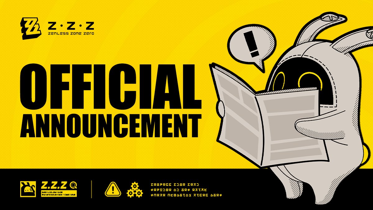 ZZZ_EN's tweet image. Missing Voice-Over Resources in Version 2.4 and Compensation Announcement
 
Dear Proxies,
 
In Version 2.4&apos;s main story quest &quot;On the Precipice of the Abyss,&quot; there will be some missing English, Japanese, and Korean voice lines for Agents Ye Shunguang, Dialyn, and certain NPCs.…