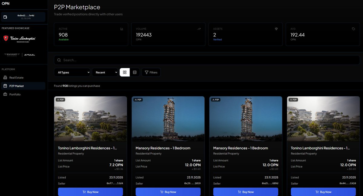 hatavoyaki's tweet image. Trade luxury real estate and art like crypto. 🏢➡️💸

The @IOPn_io P2P marketplace allows you to instantly buy and sell RWA shares on the secondary market. Your assets, your rules.

Start trading: rwa.iopn.tech

#Crypto #Tokenization #Assets