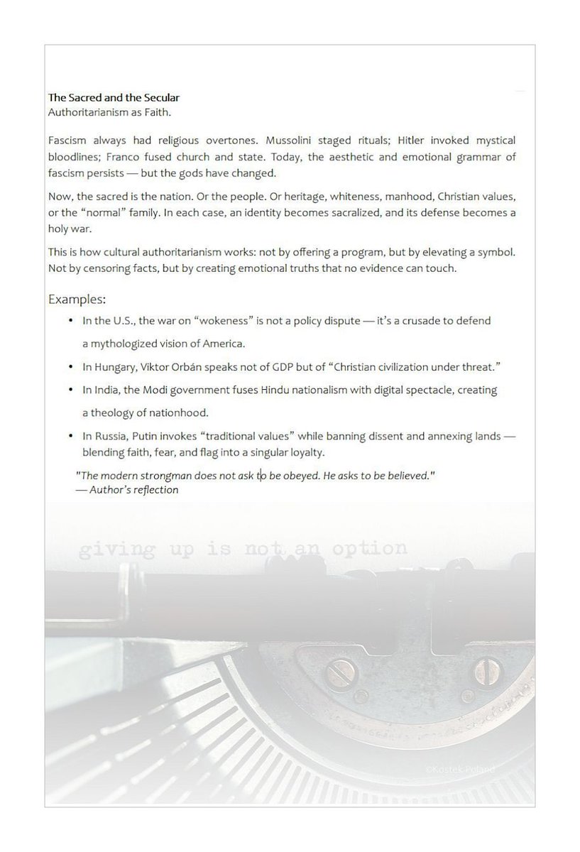 KPPhotography4's tweet image. The sacred and the secular.
Authoritarianism as Faith.
#WritingCommunity #book #thesis #philosophie