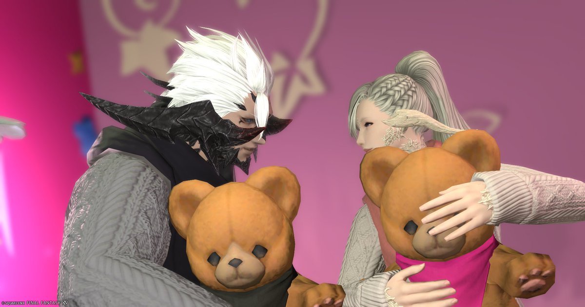Secr_Las_FF14's tweet photo. クマちゃん抱っこチャレンジする！
と訪れたスタジオ。
かわいい雰囲気に大丈夫かコレ…って思ってたけど、なんとかなった（なんとかしたｗ）
#LiST_FF14 https://t.co/8LZfKYIPZt