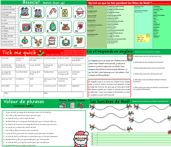 New resource in French to practice Christmas vocab tes.com/teaching-resou… #MFL #French #mfltwitterati  #EPI