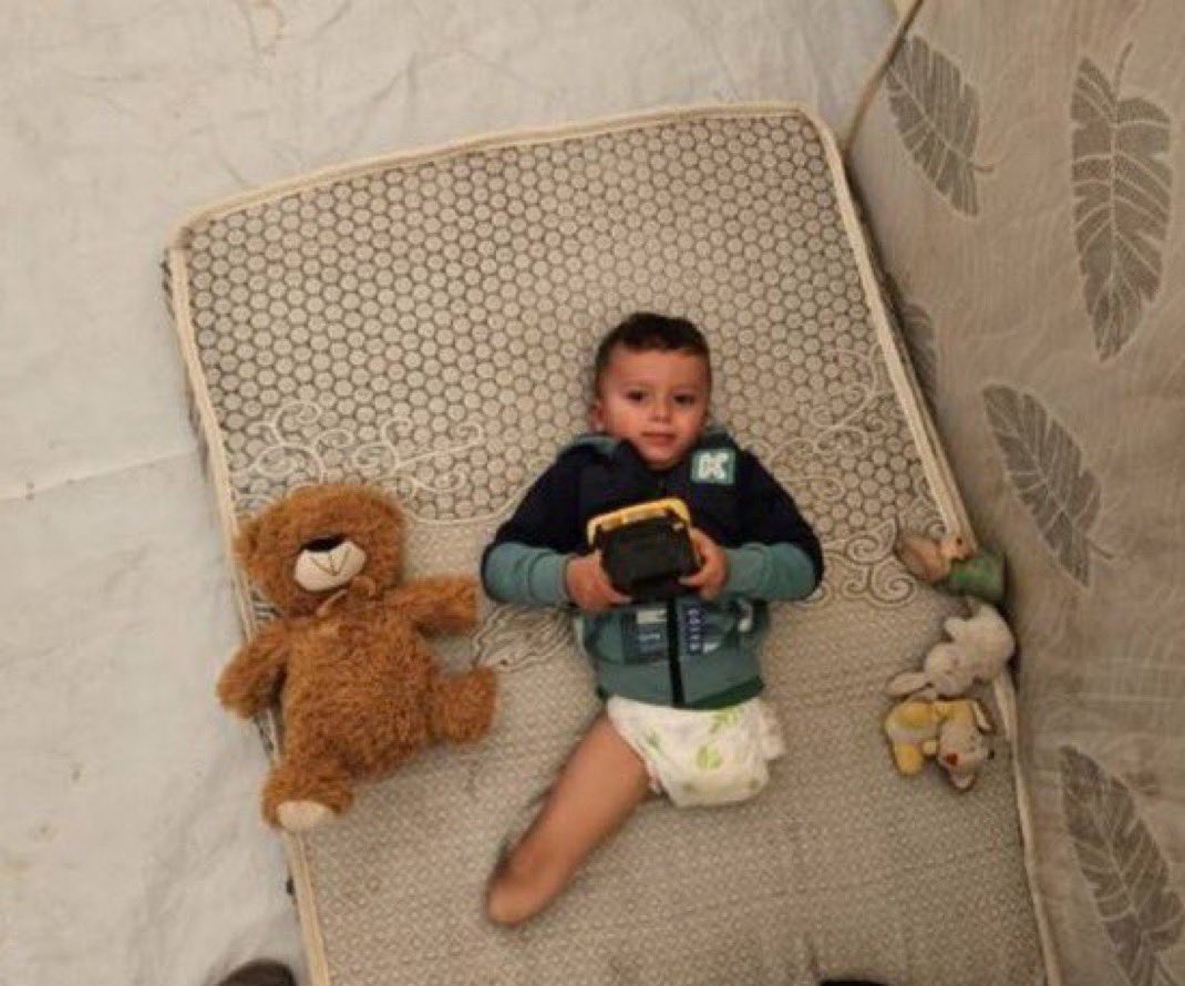 Because of "Israel", the children in Gaza: