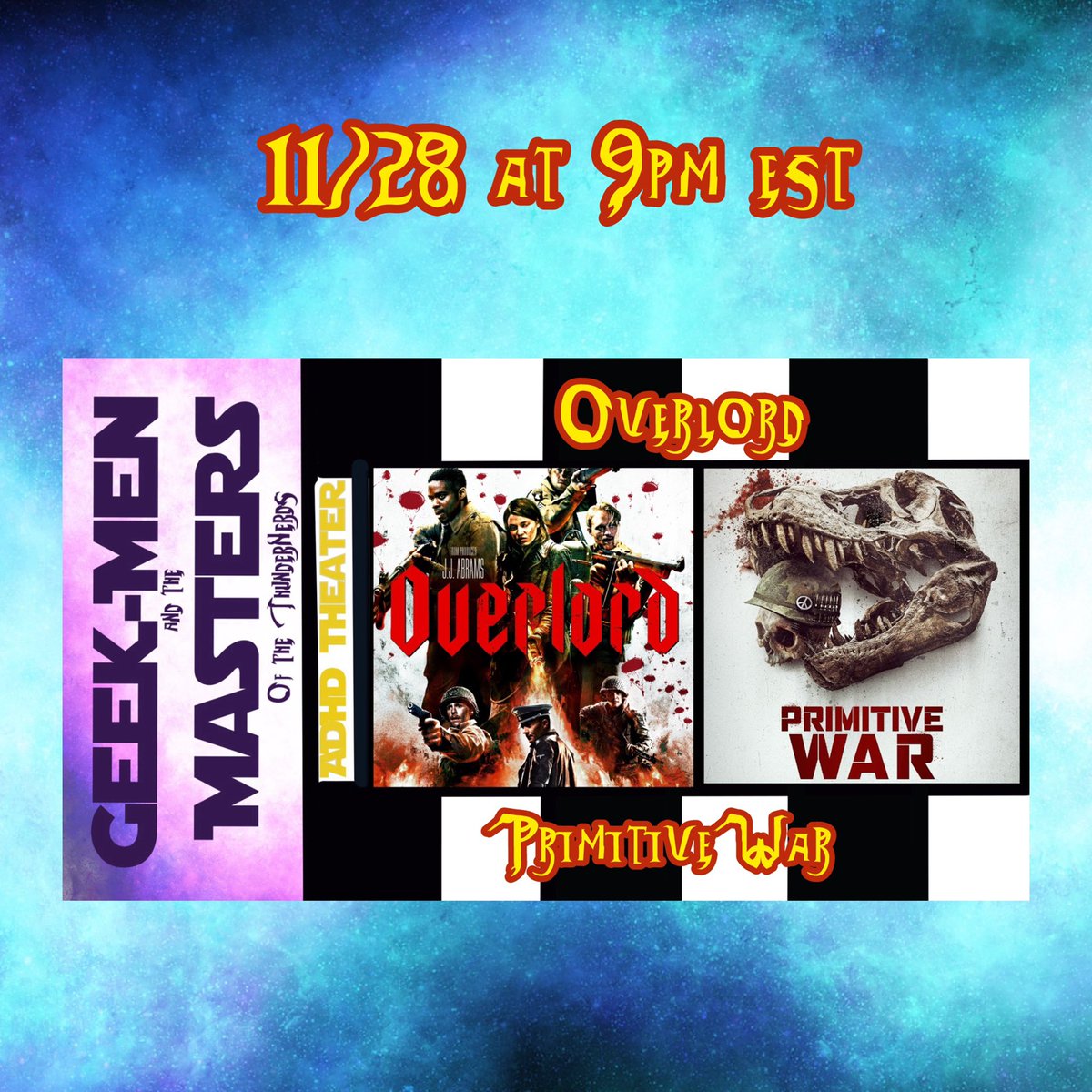 ThunderNerdsPod's tweet image. Here’s what we have planned for you this week!

#geekmen #geekmenandtheMastersoftheThunderNerds  #thundernerdshoo #adhdtheater #itsfrickinfigures #thejoyofdrawing