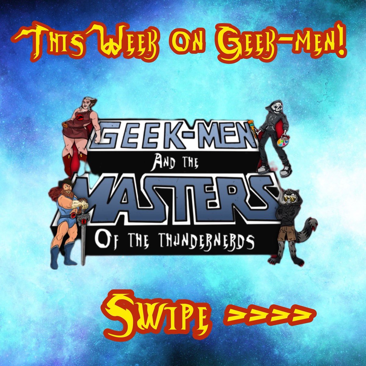ThunderNerdsPod's tweet image. Here’s what we have planned for you this week!

#geekmen #geekmenandtheMastersoftheThunderNerds  #thundernerdshoo #adhdtheater #itsfrickinfigures #thejoyofdrawing