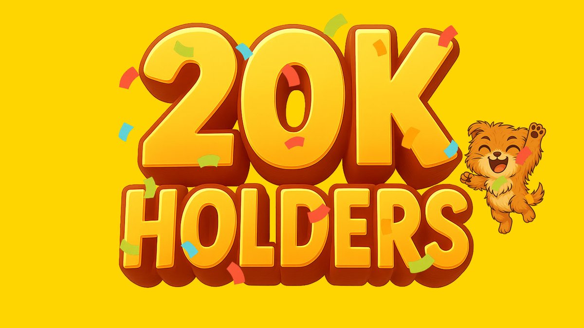 sachi_coin's tweet image. 🎉 SACHI MILESTONE CELEBRATION 🎉

We just hit 20,000 holders
This is a massive achievement and it’s all because of your nonstop support and energy 🧡🐾

To celebrate, we’re giving away 20,000 SACHI to 10 winners! Ending in 24 hours. 

To join:
🔁 RT +❤️
👣 Follow us @sachi_coin…