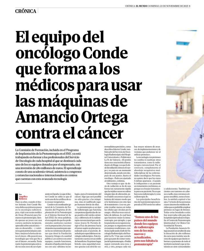 JoaquinJCabrera's tweet image. Reportaje sobre el programa de implantación de la protonterapia. #radonc #protontherapy