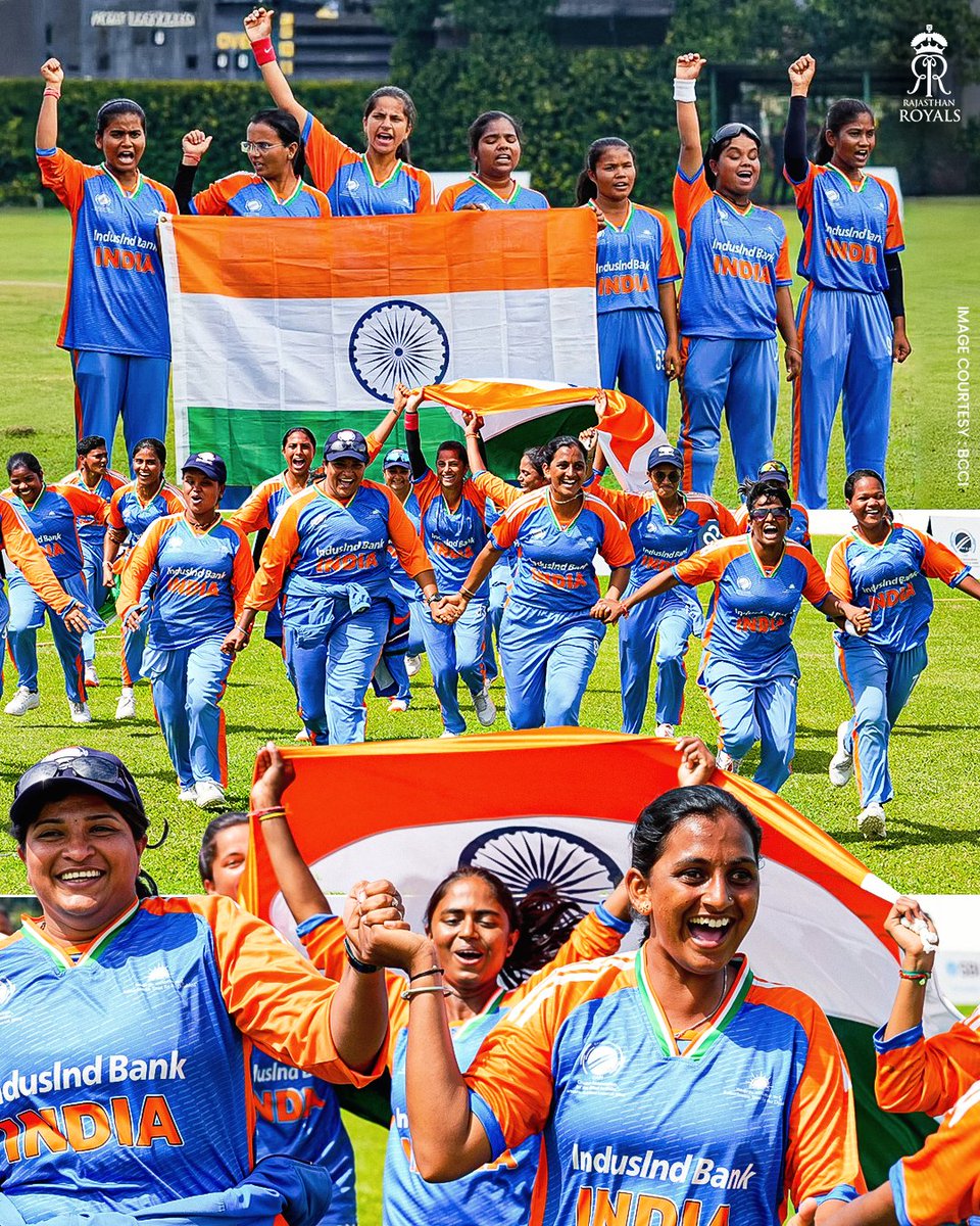 rajasthanroyals's tweet image. History makers. Path-breakers. Inaugural Blind Women’s T20 World Cup champions. 🇮🇳🫡🏆