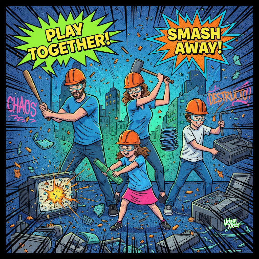 Who says playtime is just for kids? 🎯🎮 Adults are hitting axe targets, smashing stress, and laughing with family at Urban Xtreme! Join the #PlayRenaissance. Book now &amp; save 10% with our Black Friday deal( ends Nov 30!) #FamilyFun #UrbanXtremeColchester