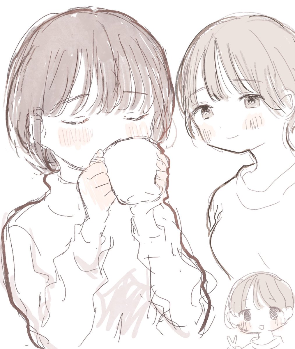 an_necoco's tweet image. 最近のらくがき達