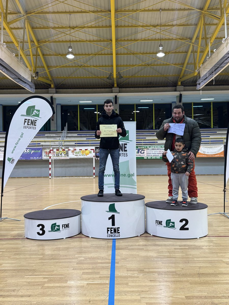 Podium Trofeo Scratch Fene Agrupacions “Emod Inteligencia Modular” en Agrupación I #SlalomFene #CGS
