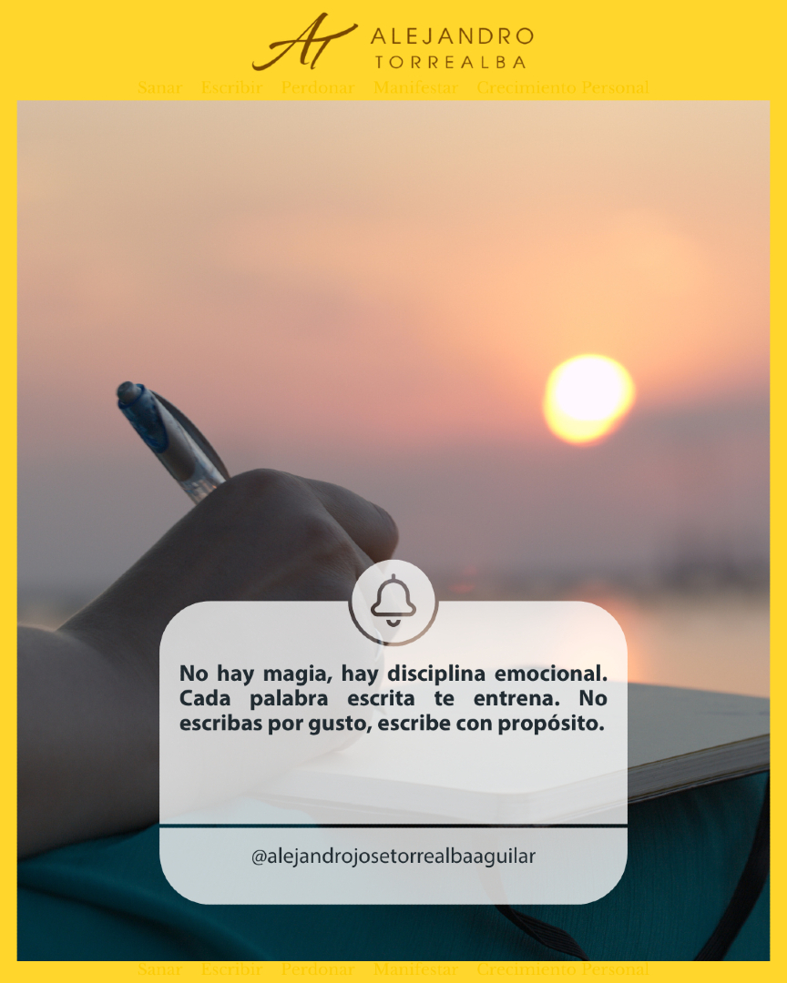 fixtorale's tweet image. No hay magia, hay disciplina emocional. Cada palabra escrita te entrena. No escribas por gusto, escribe con propósito. #Mindset #Autogestión #Evolución