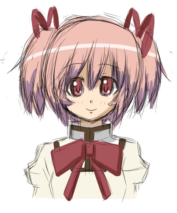 あのやろう! (笑) 狩野英孝さんが 気付き始めてる イラストは ちょっと前に描いた まとかです #まどかマギカ #イラスト