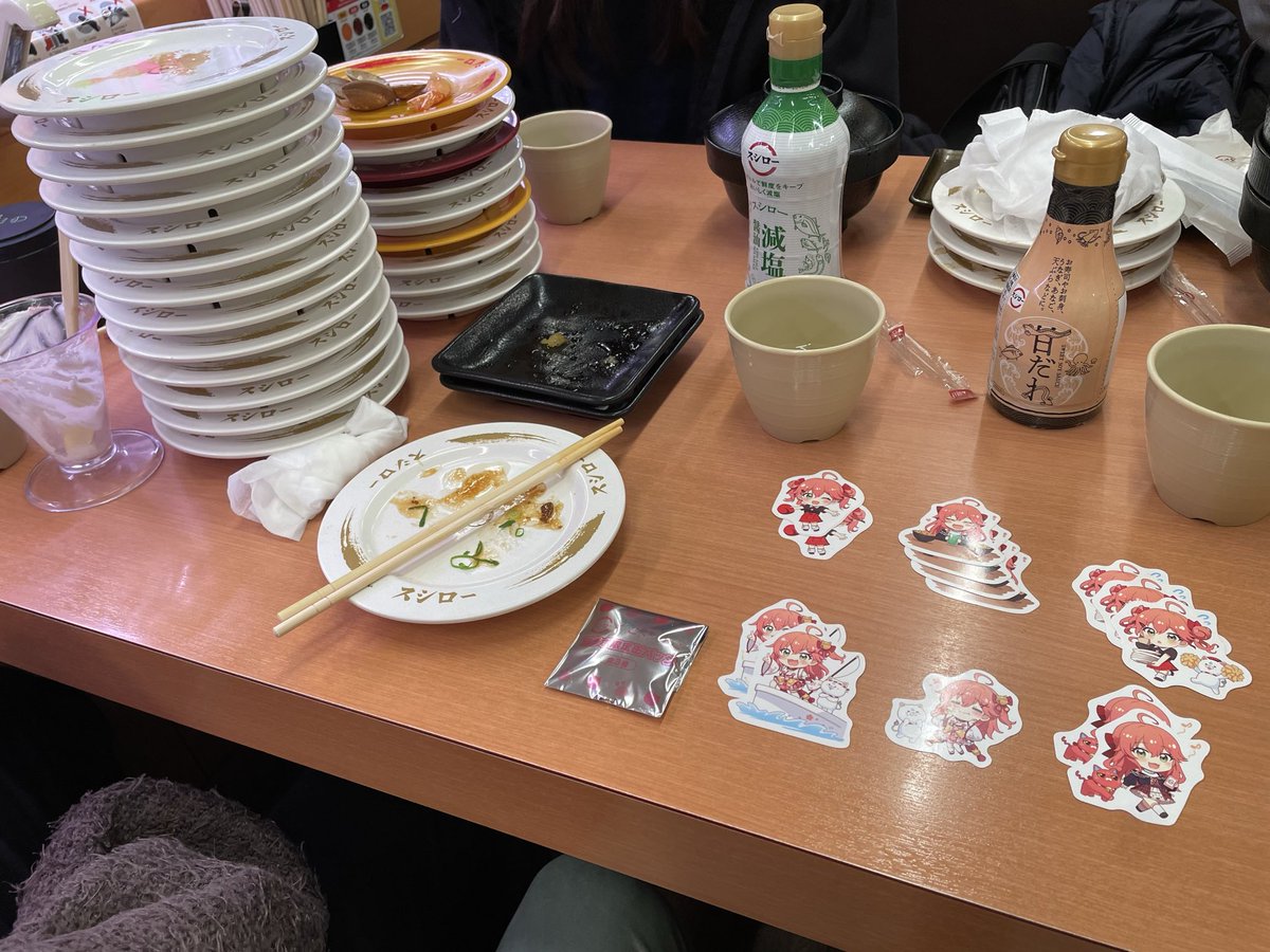 tomitsuka_h's tweet image. #スシローさくらみこコラボ
6種類集めることができました！
おいしかったです！