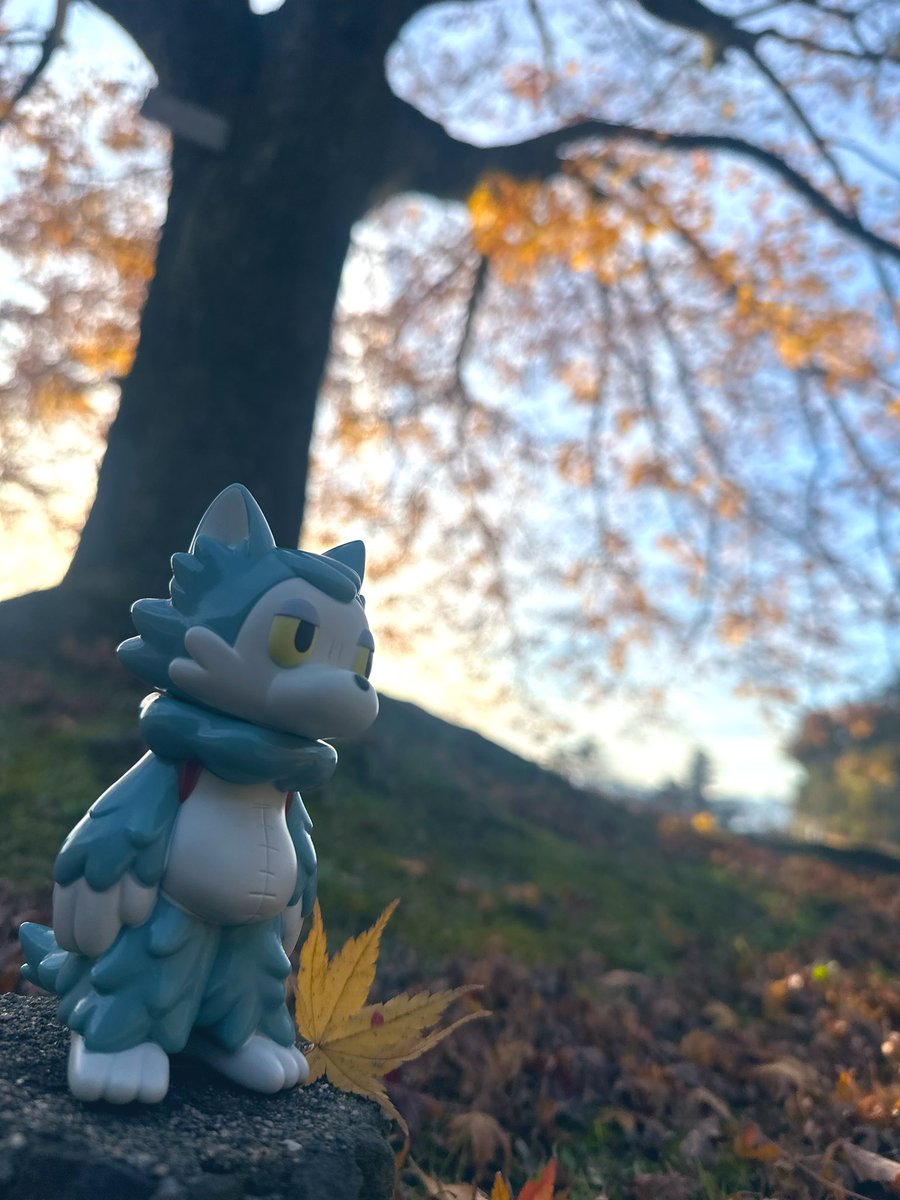 pekori_pekorin's tweet image. 秋とおおかみくん🐺🍁🍂
#あらいきりこ