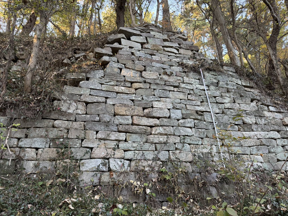 BackInMusashi's tweet image. この記事を参考に慶尚南道南海郡の露梁山城に行って来ました。場所によって城壁の積み方が異なっているのが観察出来ます。標高159mのその名も&quot;山城山&quot;の山頂に残っています。
남해 노량산성, 문화재적 가치를 인정받다 nhtimes.co.kr/news/articleVi…