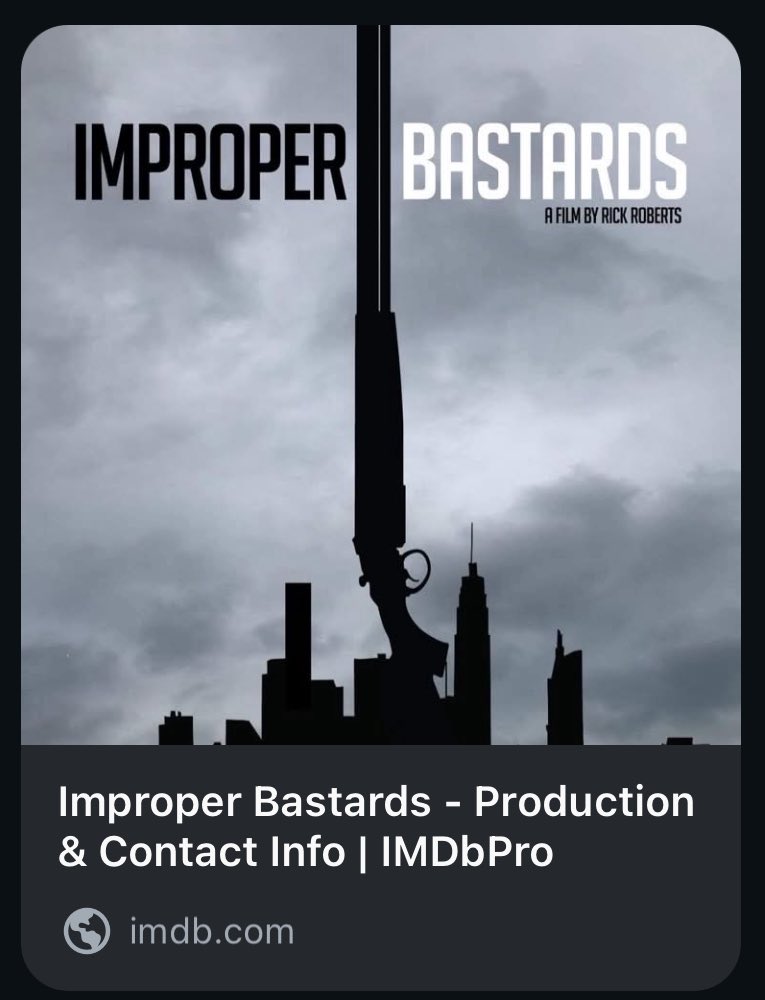 FITHproductions's tweet photo. Some more castings coming soon. 🎬
British heist/crime movie “Improper Bastards”. The film has a distribution deal in place already.
#FilmX #Actor #Actors #Cast #IMDbPro #Filmmaking #FilmProduction #Casting #ActorsLife #Filmmakers #Film #Movie #Films #acting #IMDb #Spotlight https://t.co/QohClENXTT