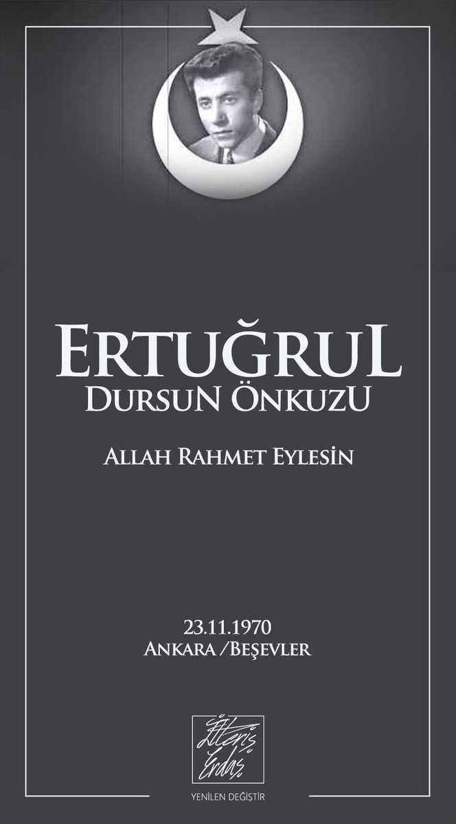 23 Kasım... Şehadetinin üzerinden yıllar geçse de, Ertuğrul Dursun Önkuzu'nun davasına olan sarsılmaz imanı ve çelikten iradesi, Ülkücülere ilham vermeye devam ediyor. Unutmadık, unutturmayacağız! Ruhun şad olsun, şehidim! 🐺🇹🇷 #Önkuzu #ÜlkücüŞehitler