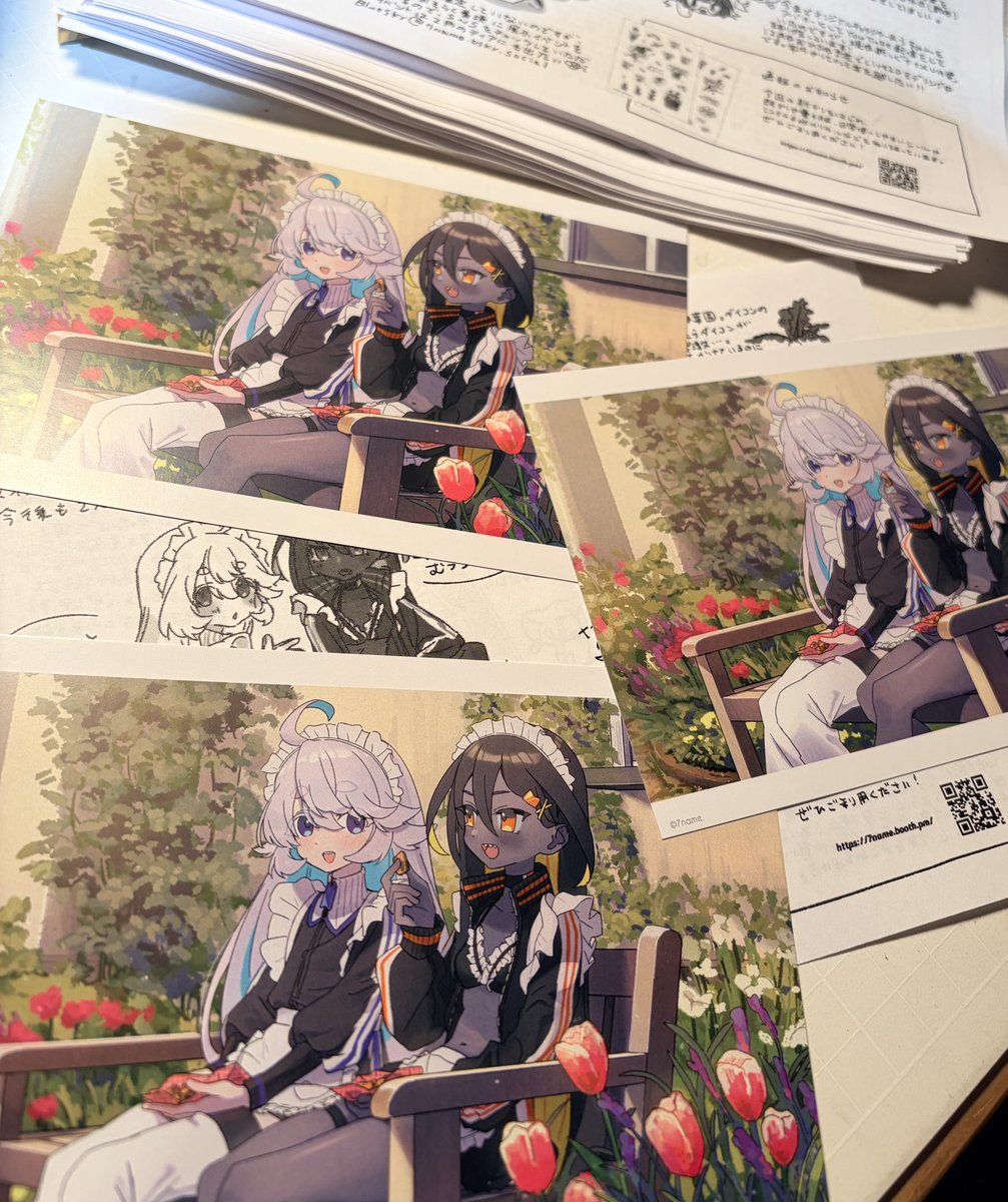 ペーパー間に合った！ ポストカードも良い仕上がりです🙆