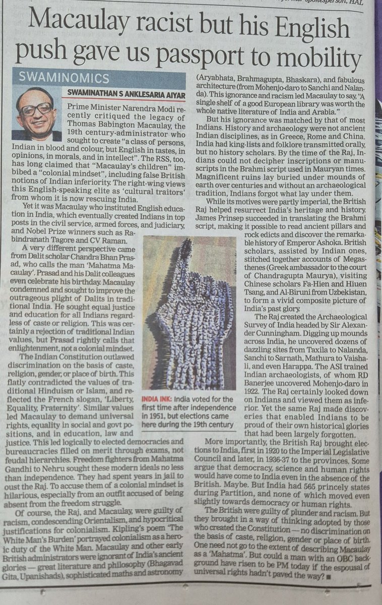 <a href="/EconomicTimes/">Economic Times</a> <a href="/timesofindia/">The Times Of India</a> <a href="/swaminomics/">Swaminomics</a> Thank you for this brilliant piece. I hope it reaches those who need it most. I'll do my best in this endeavour.