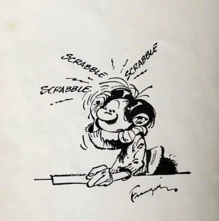 Une petite partie de Scrabble avec #Gaston ?