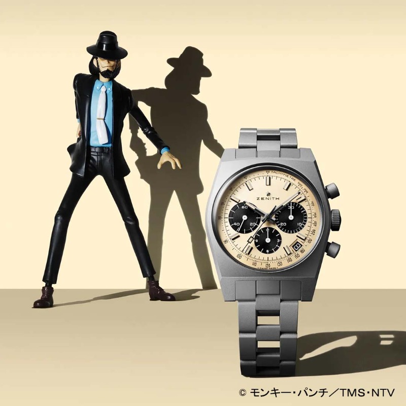 名作アニメ『ルパン三世』の次元大介が愛用した伝説のウォッチを忠実に