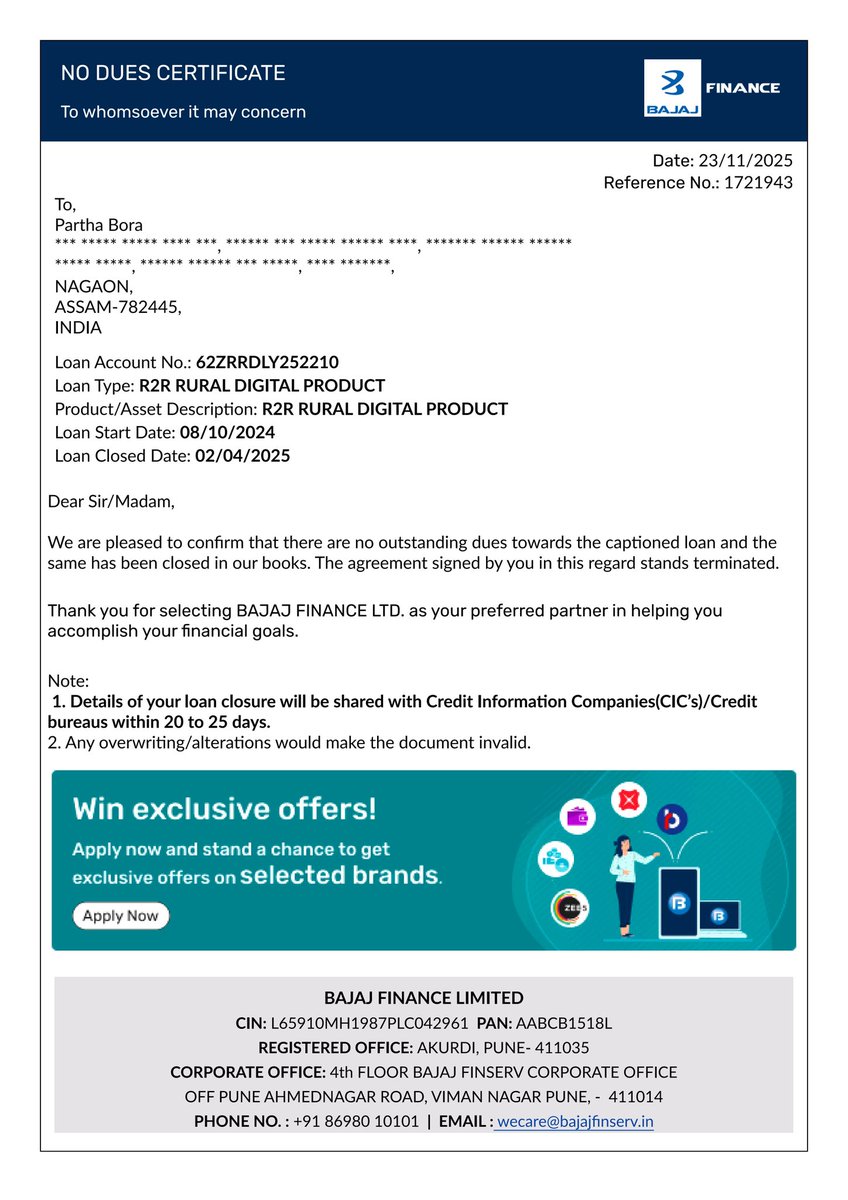 Assamese_1_1993's tweet photo. @Bajaj_Finance 
@Bajaj_Finserv 
This is my NDC but yet my phone is monitoring by Bajaj Suraksha App Admin app please look into this matter which is a serious matter. It's against my Right to Privacy. https://t.co/czFvQEDSJi