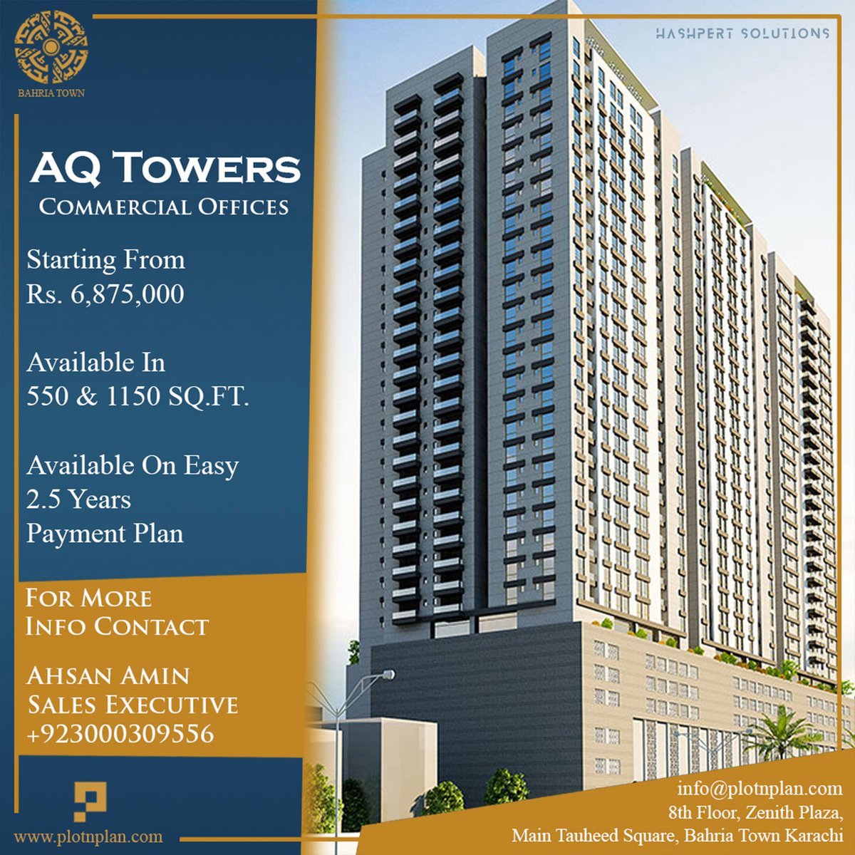 Hashpert's tweet image. Your brand deserves clarity, creativity, and impact.
Our design and marketing solutions deliver all three.

For more info visit our website hashpertsolutions.com

#HashpertSolutions #GraphicDesign #SocialMediaDesign #RealEstate #BahriaTown #BTK  #Properties #PropertyInvestment