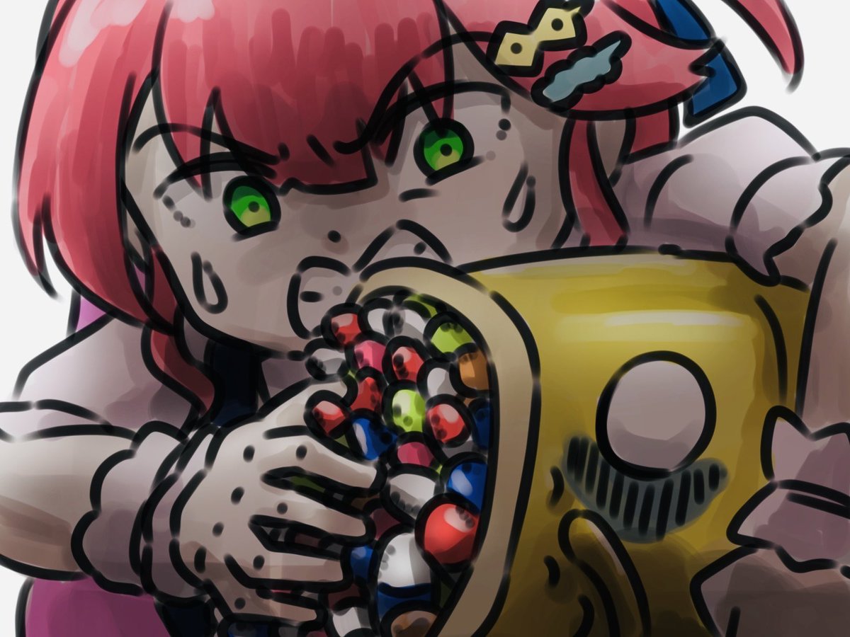 taku73268128's tweet image. 四天王を倒すために薬漬けにされるたいやきん💊
#miko_Art #みこちと金コイ伝説