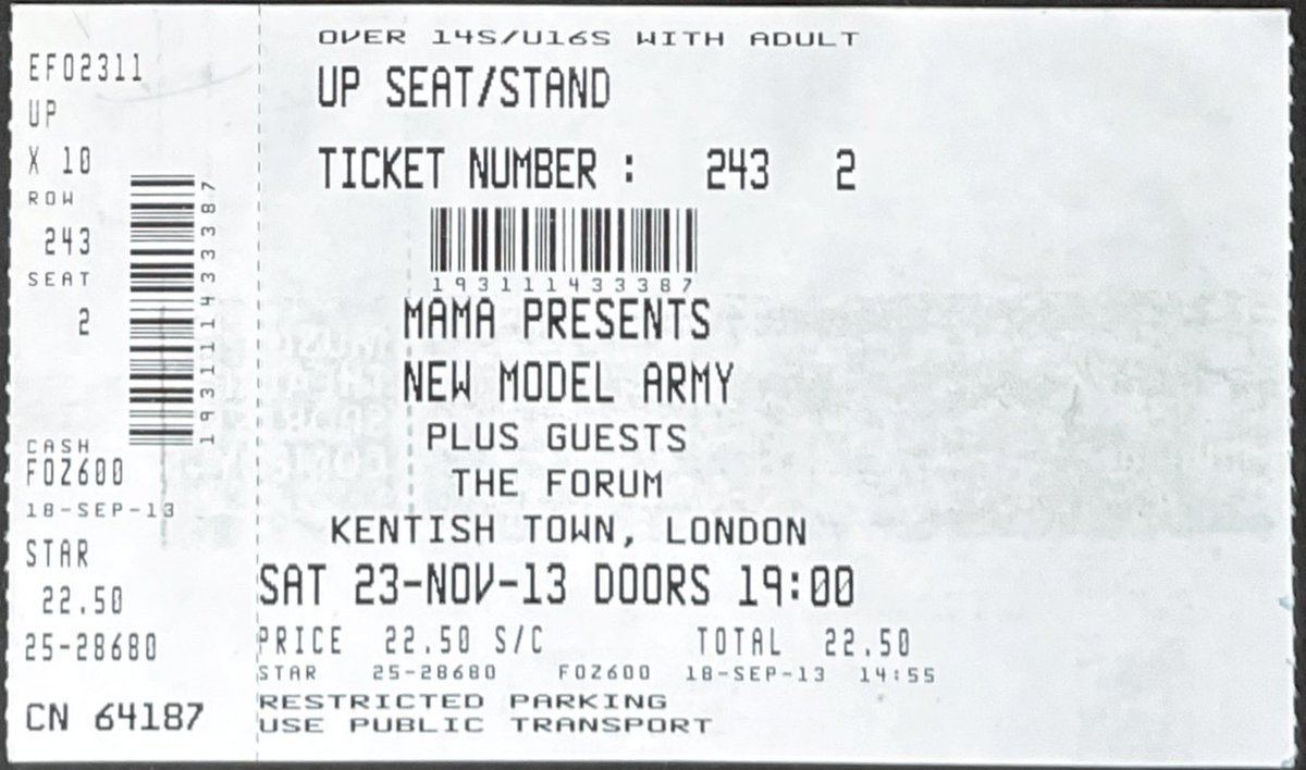 Spegazzinii's tweet image. #OTD #newmodelarmy @officialnma 

2013 - New Model Army at The Forum Kentish Town London.