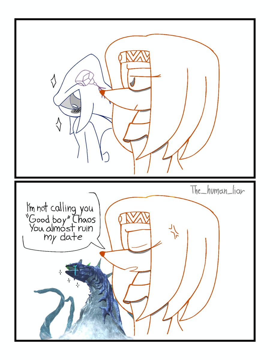 But he's just a protective father
😞💞
#shadikal #tikaltheechidna #chaos #sonicthehedgehog