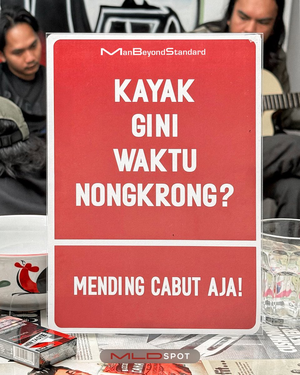MLDSPOT's tweet image. Mending kaga usah ikut nongkrong dah.. Tag temen lo yang begitu👇🏼

#MLDSPOT #SpotNongkrongDigital #AnakNongkrongMLD #ManBeyondStandard #Nongkrong