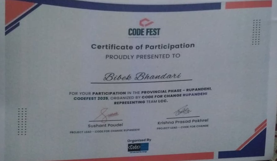 BibEk Bhandari tweet media