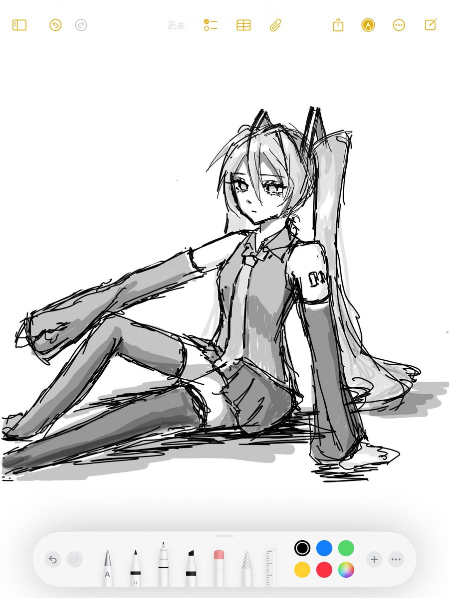 体描く練習した