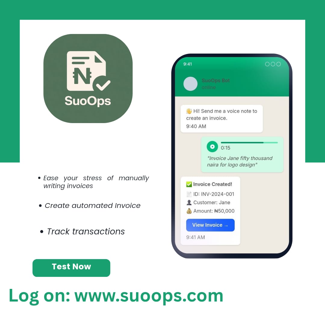 BrayelaLayefa's tweet image. Hello entrepreneurs and business owners, would you like a prompt application that generates invoices for all your customers with their names, quantity of items purchased and prices all hassle free? 

All you need to do is use a voice note or even by scanning or sending a snapshot…