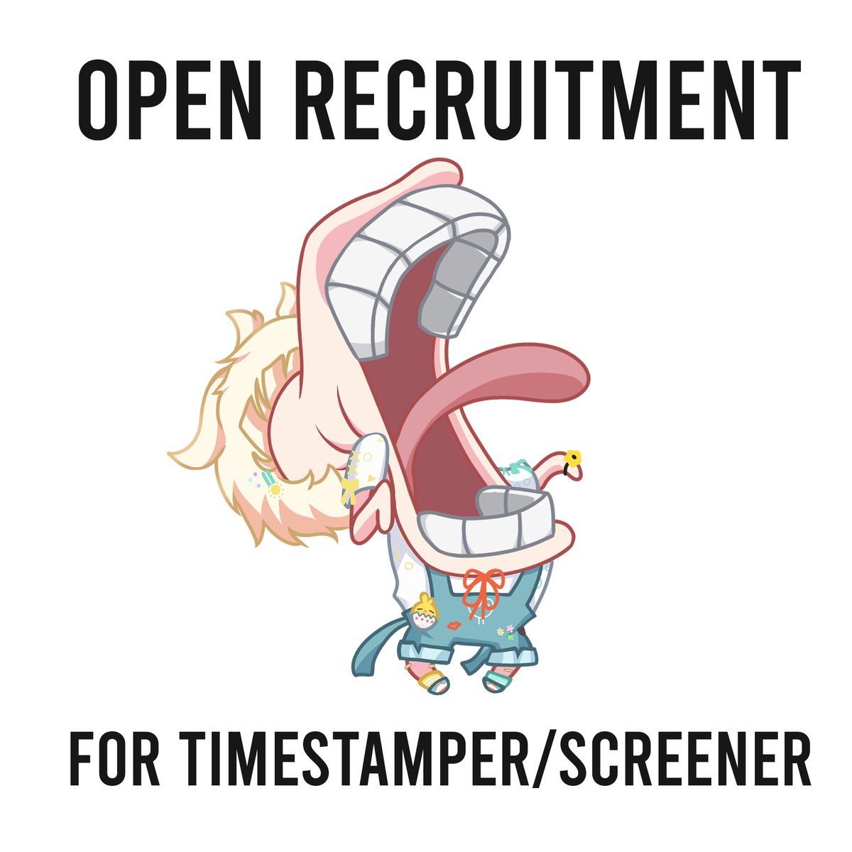 【🎤OPEN RECRUITMENT🐥】

Halo semuanya! Chiyo Chiyori lagi cari TIMESTAMPER/SCREENER untuk membantu Chiyo di balik layar!
Kalau kalian tertarik, Kalian boleh isi google form berikut!
📩forms.gle/DW5y9FWvbrRboc…
Apakah kalian siap untuk bekerja sama Chiyo? DItunggu yaa 

#vtuberid