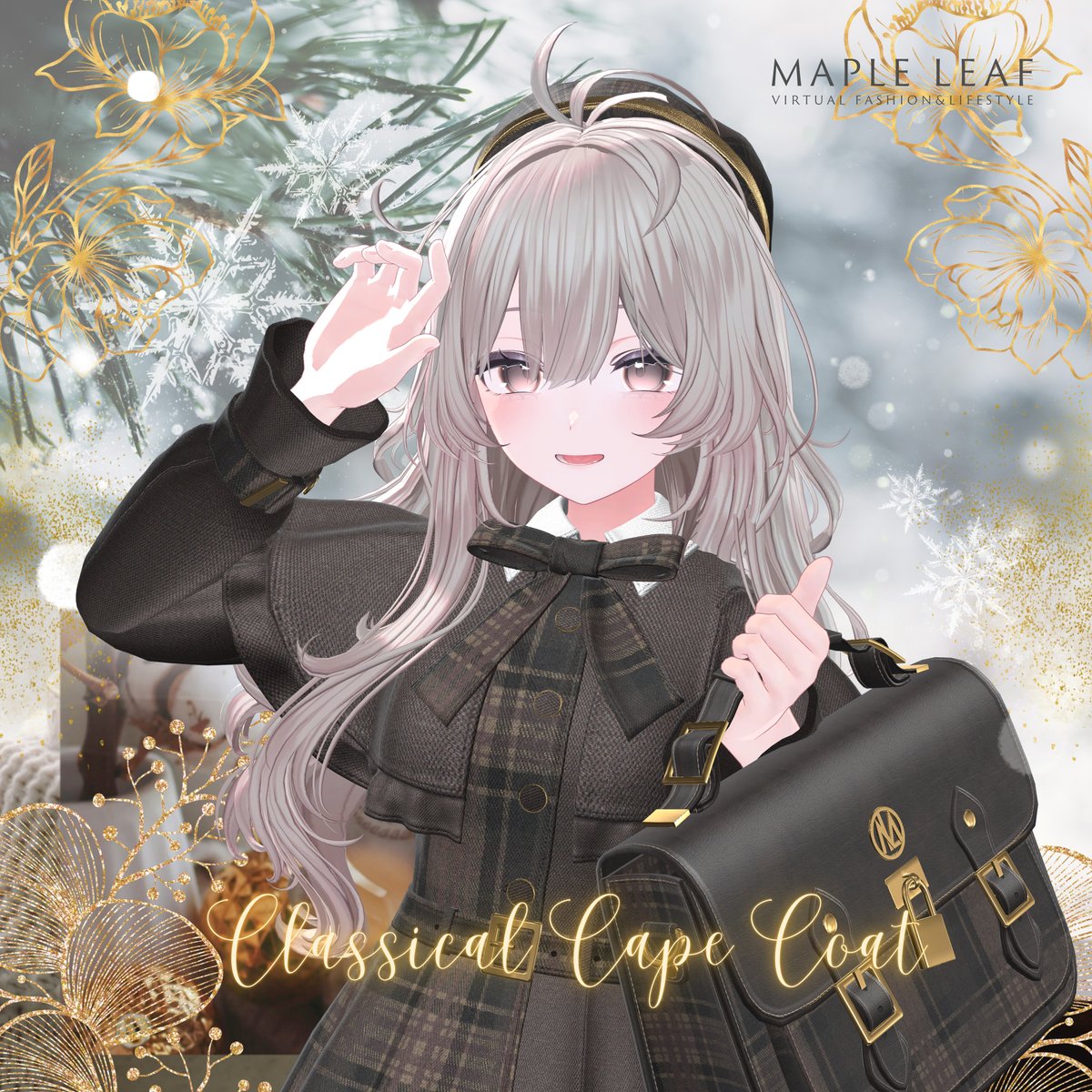 Kaede_CG_VRC's tweet image. 【プレゼント企画】 11/27発売の冬服　Classical Cape Coatフルセットが5名様に当たります！
■商品ページ 　maple-lifestyle.booth.pm/items/7676960
■応募方法 フォロー＋リポスト　11/26 24時まで スキ数100ごとに当選人数を1名追加します（最大10名）   対応アバターはツリーに記載します