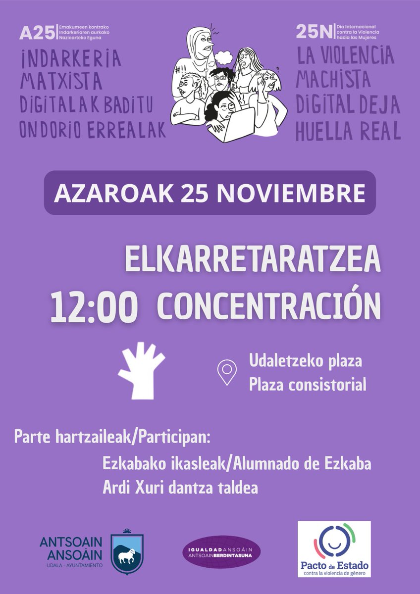 Etor zaitez! - ¡Acude!
#25N #A25