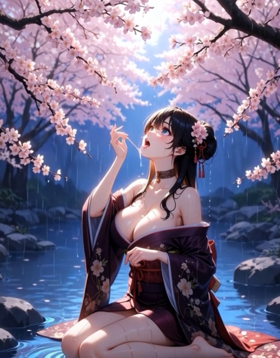 Kaitie_Stable's tweet photo. #TasteTheRain 🌸 🌸
#SakuraSundayAI by @theway2377 and
@rewsterp 
#GeishaGirlAiChallenge by @RamdonWaifu
#AIIA #aiartist #AiArt #AIChallenge https://t.co/OqMp14sJ9J