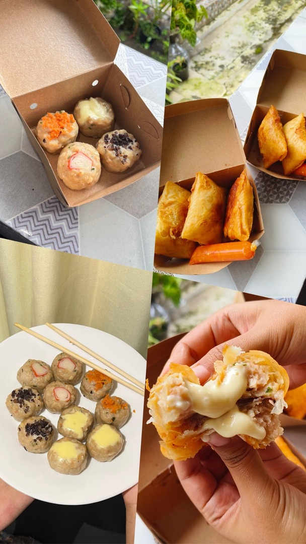 ngalamfess's tweet photo. oyi rek mumpung minggu boleh jualan, aku mau menawarkan jualanku
ada siomay ayam isi 4 (12k) sama dimsum goreng keju isi 3 (21k), ready mulai besok yaa bisa delivery juga freeong area UMM, UNMER, sama Polinema 
yang mau boleh rep nanti aku dm, terimakasiii https://t.co/tc67yBHp01